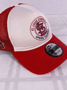 St Louis cardinals Spring Training Women's A-Frame style hat. Red/Wht adjustable